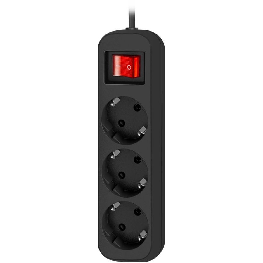 Defender Удлинитель G318 1.8 м, 3 розетки [99333] выключатель, с заземлением