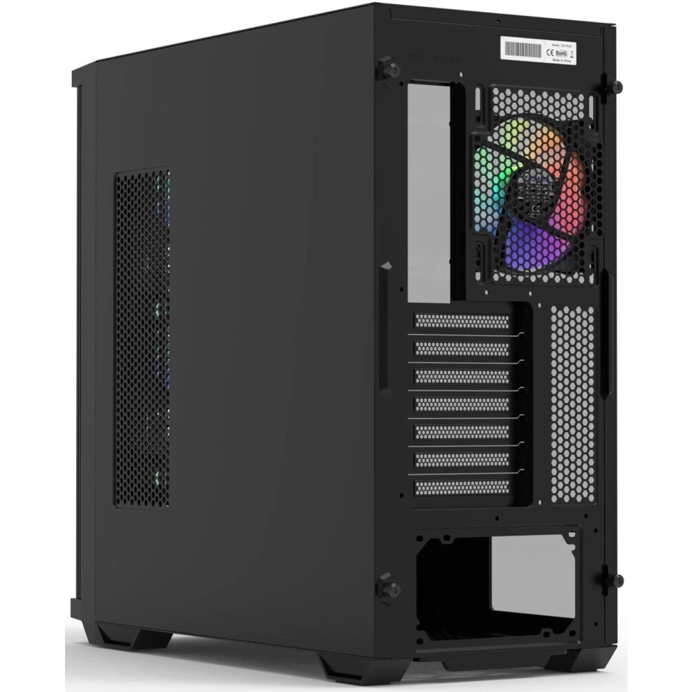 ZALMAN Z10 PLUS, без БП, боковое окно (закаленное стекло), черный,  ATX