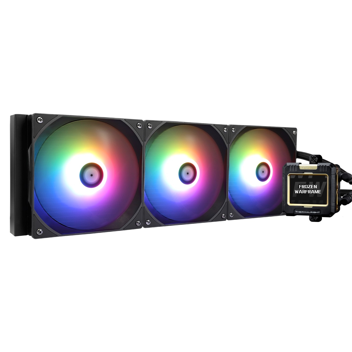 Thermalright Система водяного охлаждения Frozen Warframe 420 Black ARGB / 3x140mm ARGB PWM Fans / TRFW420AB