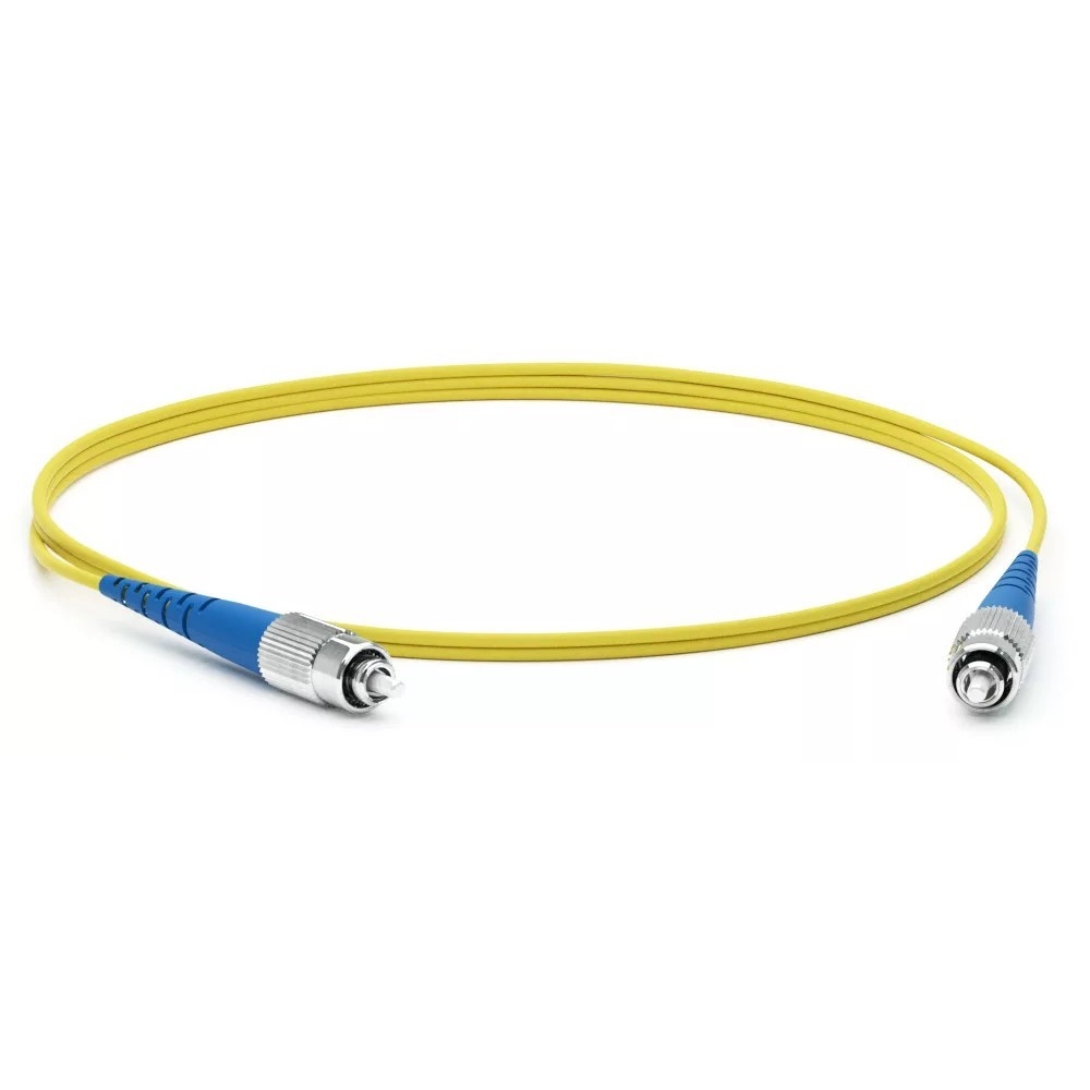 Hyperline FC-S2-9-FC/UR-FC/UR-H-5M-LSZH-YL Патч-корд волоконно-оптический (шнур) SM 9/125 (OS2), FC/UPC-FC/UPC, 2.0 мм, simplex, LSZH, 5 м