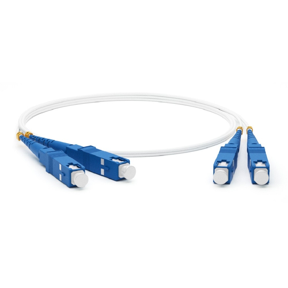 Hyperline FC-D2-9A1-SC/UR-SC/UR-H-5M-LSZH-WH Патч-корд волоконно-оптический (шнур) SM 9/125 (G657), SC/UPC-SC/UPC, 2.0 мм, duplex, LSZH, 5м