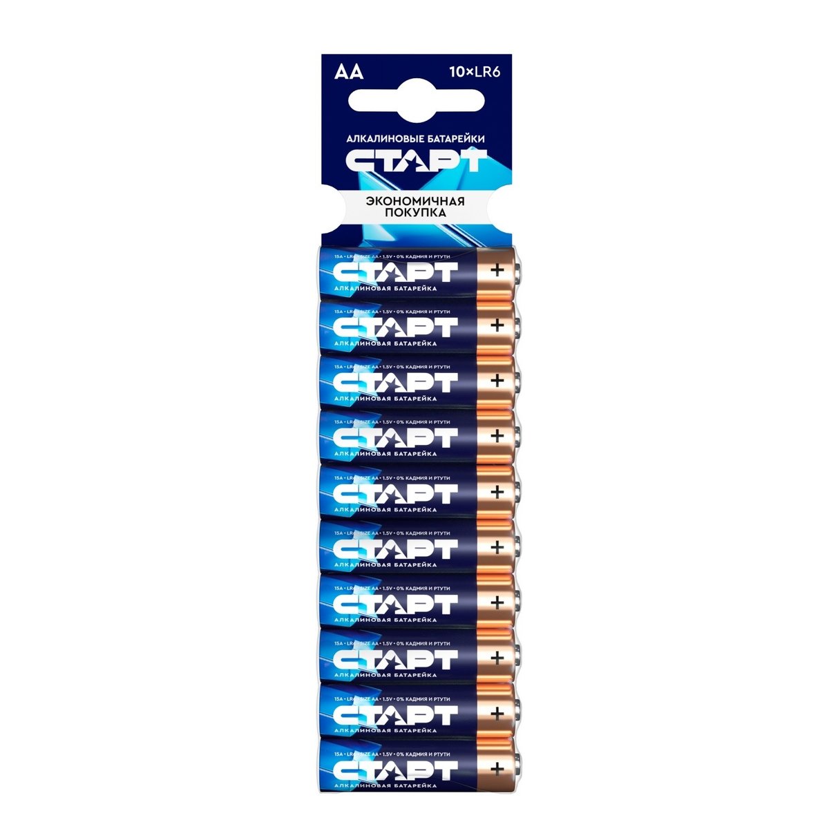 Батарейка СТАРТ AA (LR6), 1.5V, 10шт. (4670012295983)
