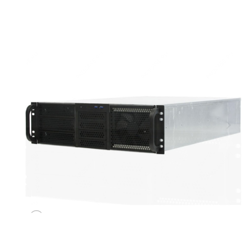 Корпус серверный Procase - RE306, mITX, mATX, ATX, 5х3.5", 4х3.5"ext, 3х5.25", 2xUSB3.0, Rack, 3U, без БП, max - 2 БП, цвет чёрный, RE306-D3H9-C-48