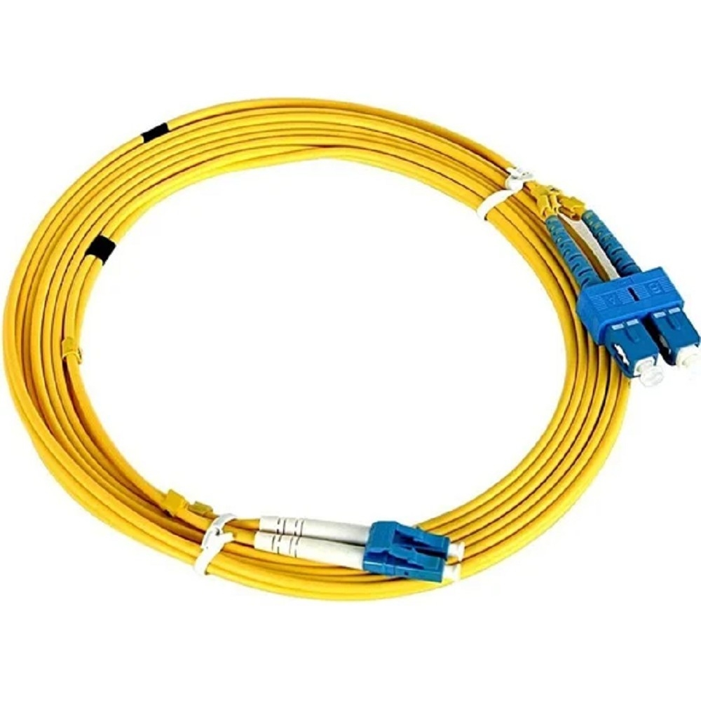 Оптический патч-корд REXANT (SM), 9/125 (OS2), LC/UPC-SC/UPC, 3 мм (Duplex), LSZH,  2 м 50-2477-1