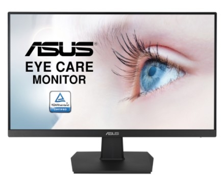 ASUS LCD 23.8" VA24EHE черный {IPS 1920x1080 75Hz 5ms 8bit 178/178 250cd 1000:1 16:9 D-Sub DVI HDMI VESA} [90LM0560-B01170/90LM0569-B01170]