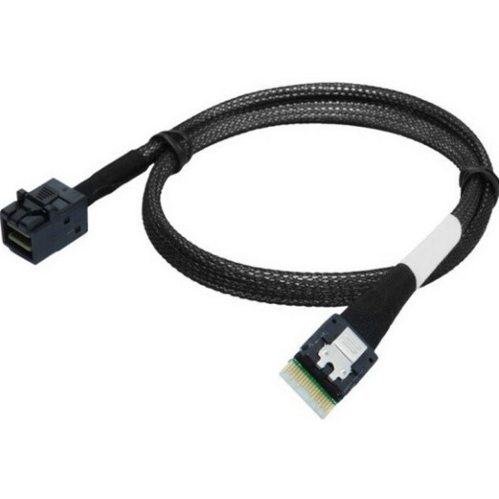 Кабель интерфейсный Slimline SAS x4 to Mini SAS HD Supermicro CBL-SAST-1295-100 95cm 100Ohm