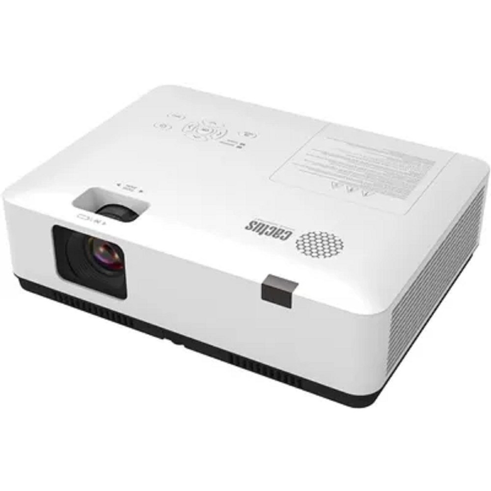 Cactus CS-S1.WT Проектор белый {3LCD 34000Lm LS 3400Lm ANSI (1024x768) 15000:1 ресурс лампы:10000часов 1xHDMI 4.5кг}