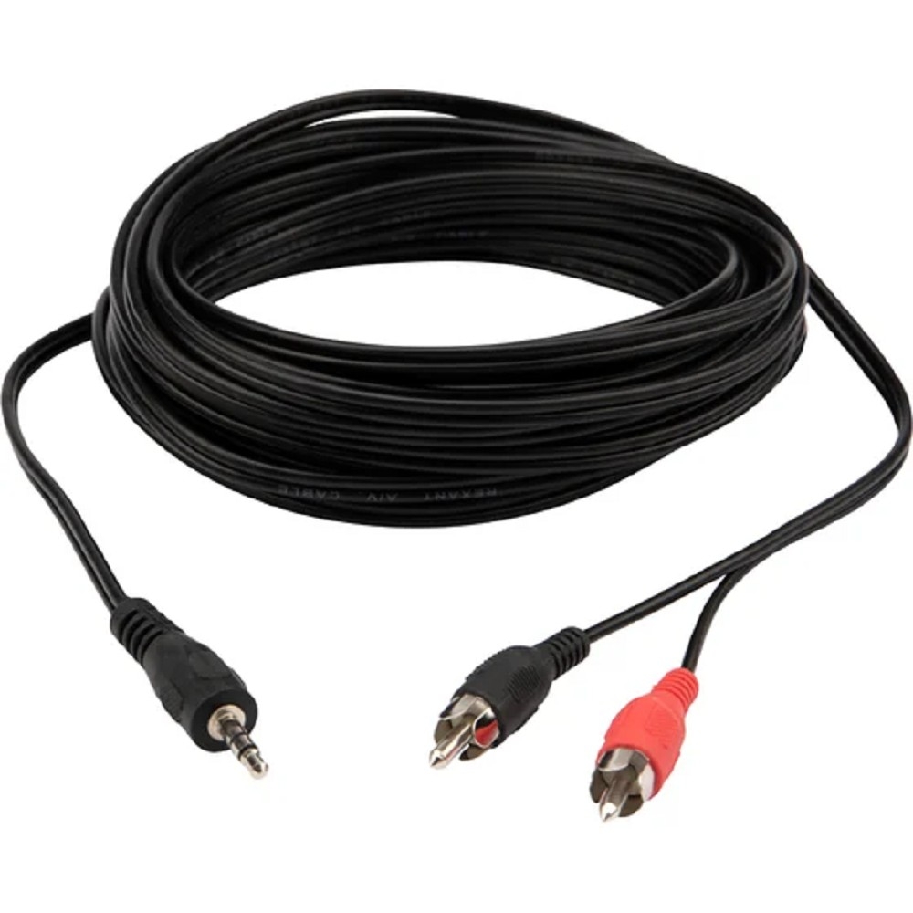 Шнур 3.5мм стерео штекер - 2 RCA 10М REXANT (Цена за шт., в уп. 5 шт.)