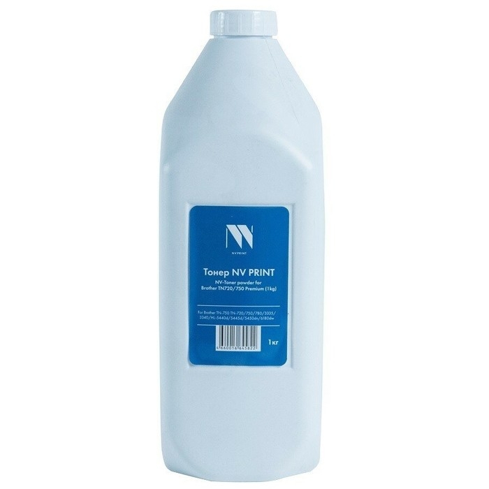 NV Print Тонер Premium для Brother TN-750 TN-720/750/780/3335/3340/HL-5440d/5445d/5450dn/6180dw (1KG) ( бутыль)