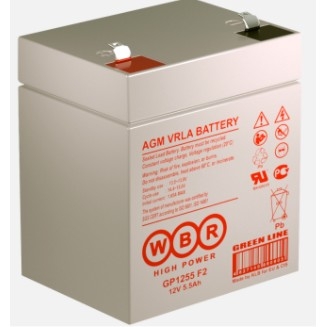 WBR Батарея GP1255 (12V/5.5Ah) (клеммы F2)