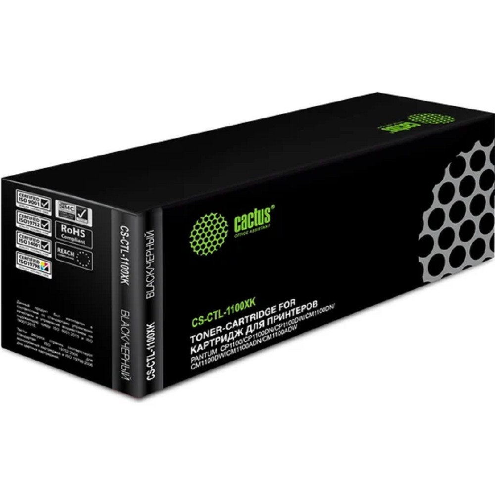 Картридж лазерный Cactus CS-CTL-1100XK черный (3000 стр.) для Pantum CP1100/CP1100DW/CM1100DN/CM1100DW/CM1100ADN/CM1100ADW