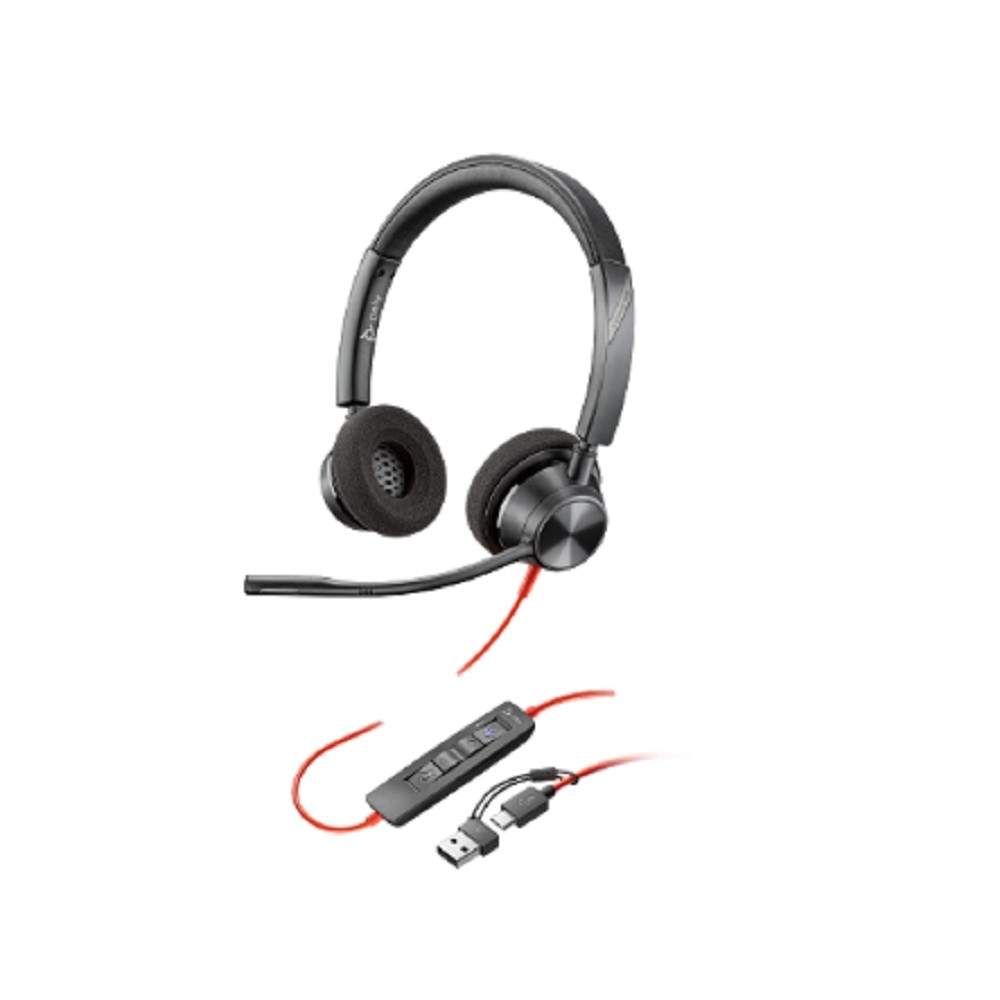 Poly BW 8X220AA 3320 Stereo -M USB-C HS +USB-C/A Гарнитура проводная