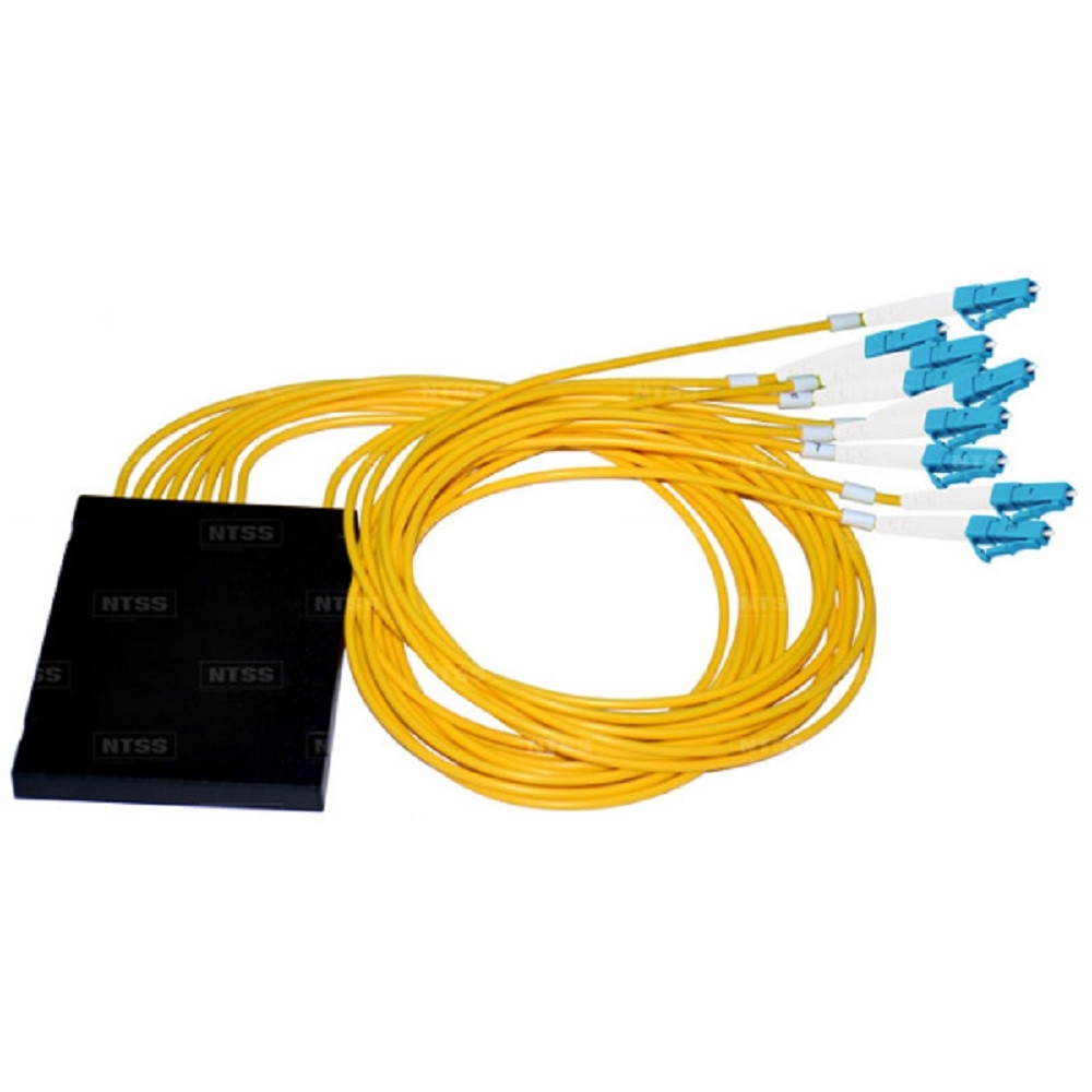NTSS Разветвитель сплавной 1х10 оконцованный LC/UPC 9/125 вывод 1м буфер 0.9мм 1310/1550 NTSS-FCT-FBT-1/10-9-LC/U-1.0-0.9