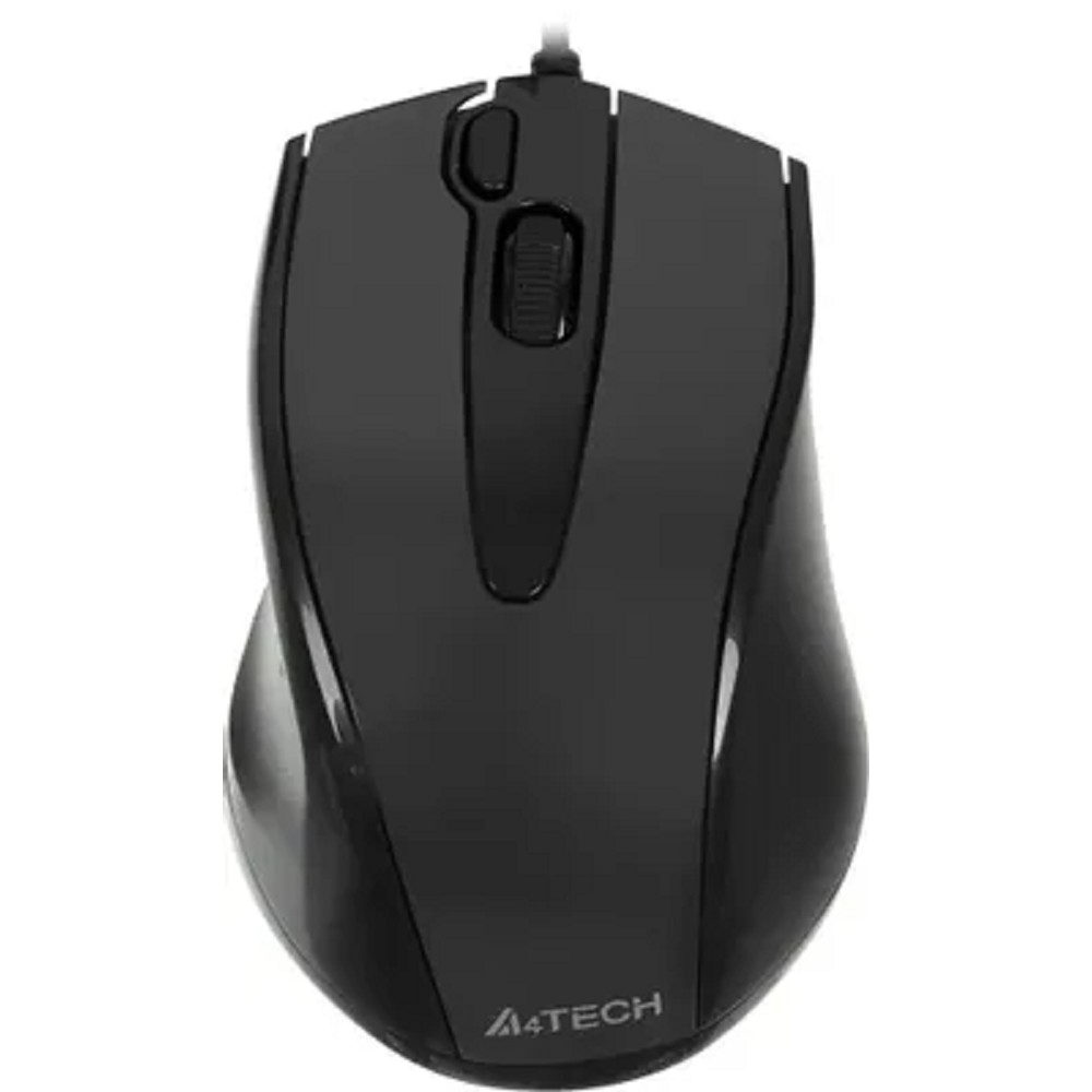 A-4Tech Мышь N-500F V-TRACK (серый глянец/черный) USB, 3+1 кл.-кн.,провод.мышь [641866]
