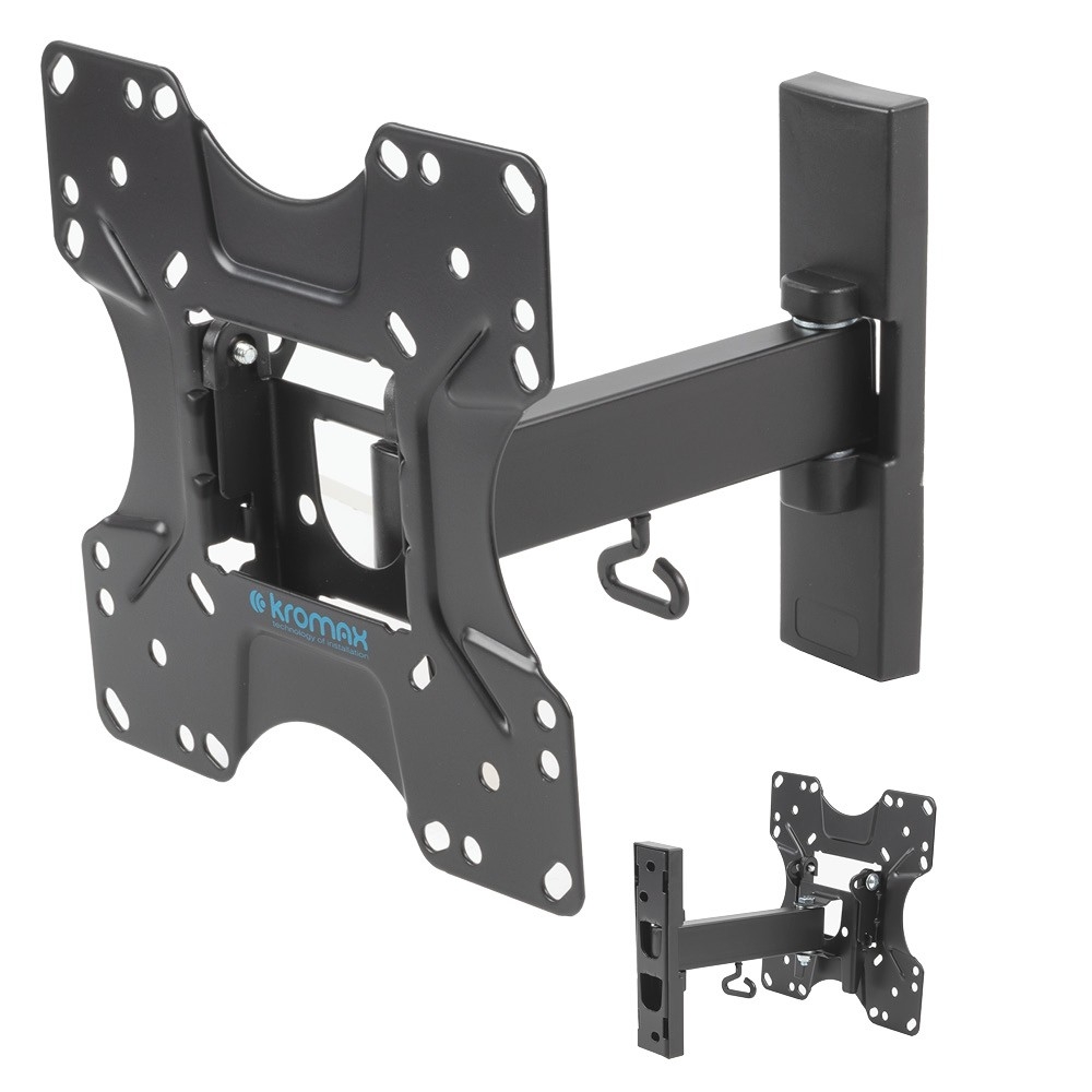 Kromax OPTIMA-213 черный 20"-43" макс.30кг настенный поворот и наклон
