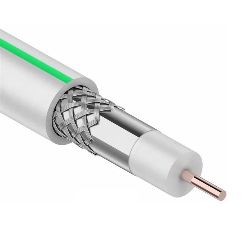 Кабель коаксиальный PROconnect SAT 703 B, CCS/Al/Al, 75%, 75 Ом, бухта 100 м, белый