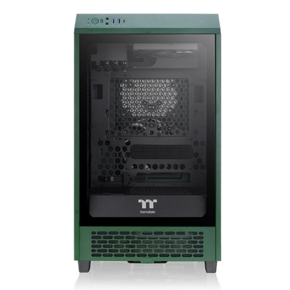 CA-1X9-00SCWN-00 Thermaltake The Tower 200 Racing Green /Racing Green/Win/SPCC/Tempered  Glass*1/CT140 Fan*2/Color Box