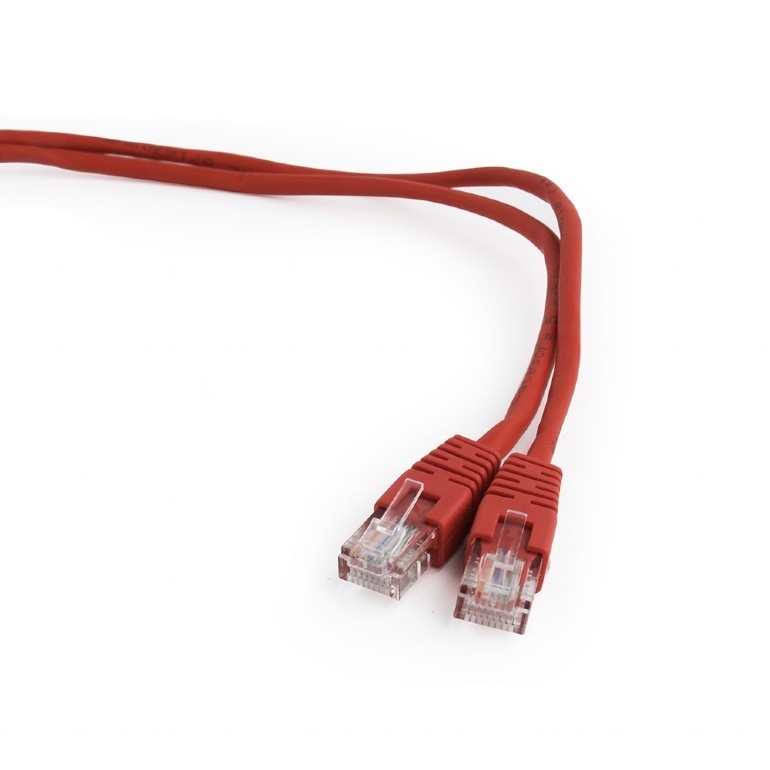 <084480> Кабель патч-корд .Patch cord кат.5e 5.0м, Cablexpert, многожильный, красный [PP12-5M/R]