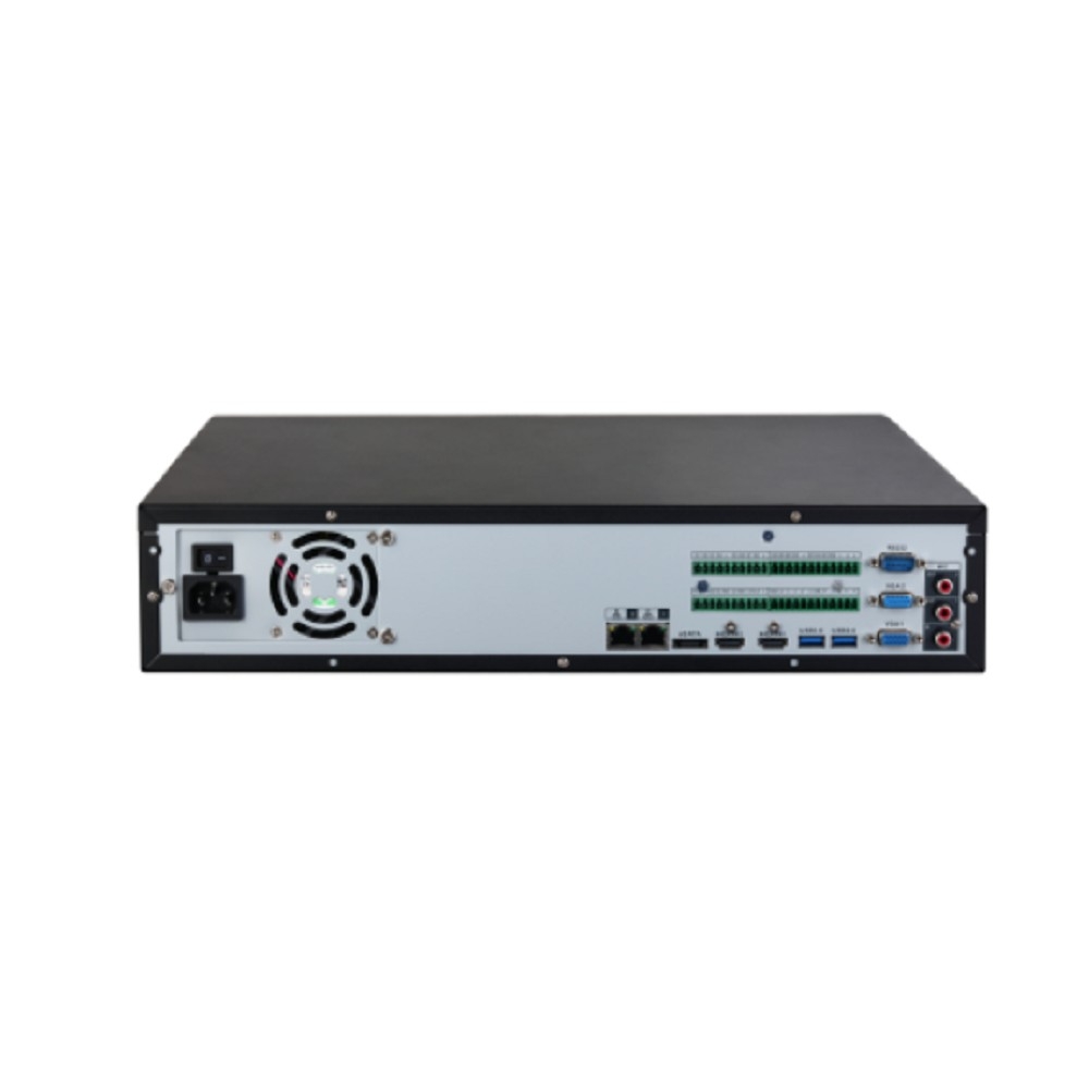 DAHUA DHI-NVR5864-EI2 64-канальный IP-видеорегистратор 4K, H.265+ и ИИ  448Мбит/с; 8 SATA III до 20Тбайт; RAID 0/1/5/6/10;  2 HDMI (8K), 2 VGA; 2 RJ45 1000Мбит/с; тревожные вх./вых.: 16/8