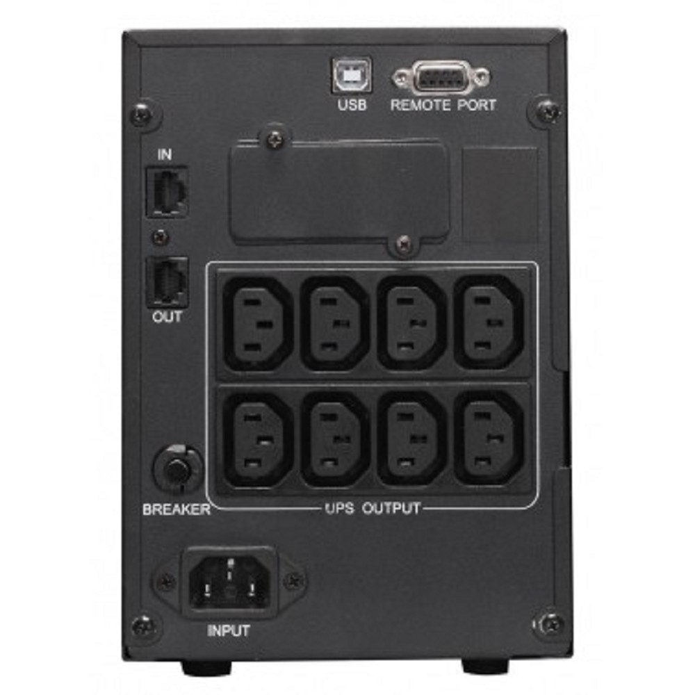 PowerCom Smart King Pro+ SPT-1000-II LCD ИБП {Line-Interactive, 1000 ВА / 800 Вт, Tower, 8xC13 с резервным питанием, USB, SNMPslot} (1152559)