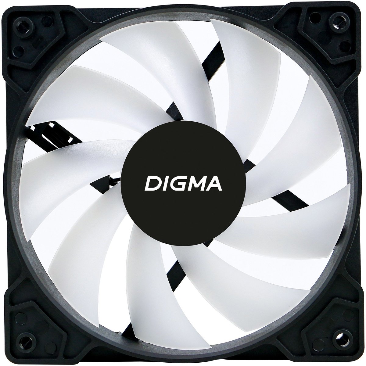 Вентилятор Digma DFAN-FRGB1 RGB 120мм черный 3-pin 4-pin (Molex)Ret