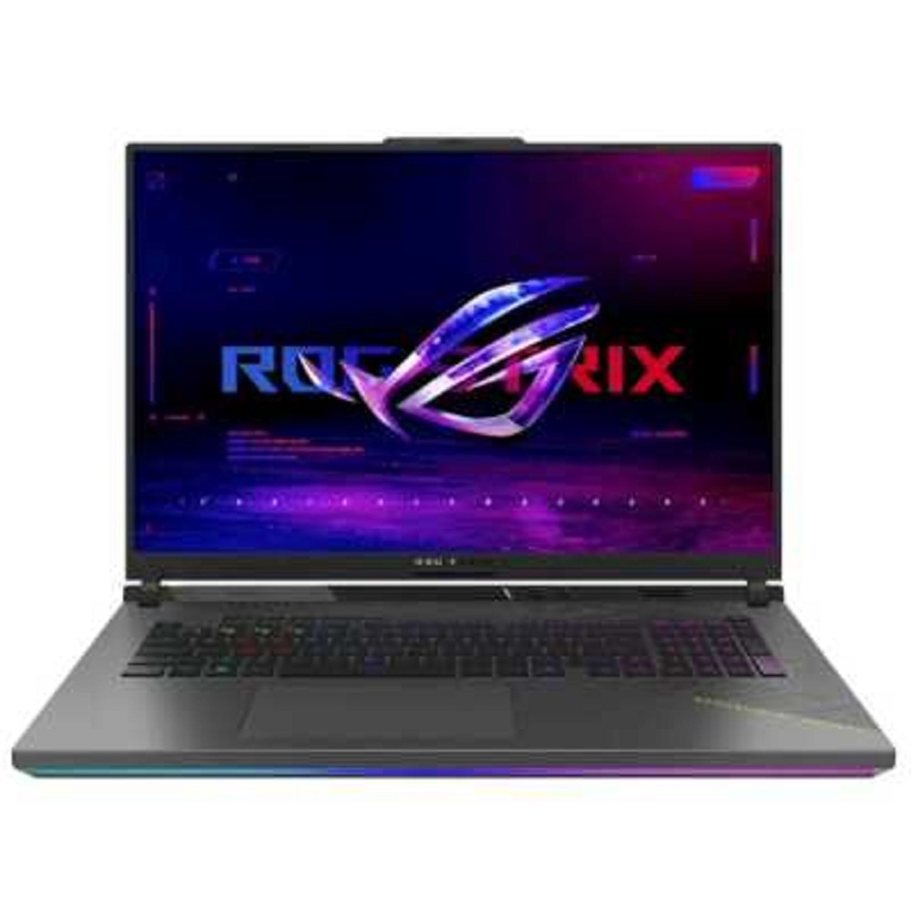 Ноутбук игровой ASUS ROG Strix G18 G814PM-S8074, 18", 2025, IPS, AMD Ryzen 9 8940HX 2.4ГГц, 16-ядерный, 16ГБ DDR5, 1ТБ SSD, NVIDIA GeForce RTX 5060 для ноутбуков - 8 ГБ, без операционной системы, серый, зеленый [90nr0l29-m003y0]