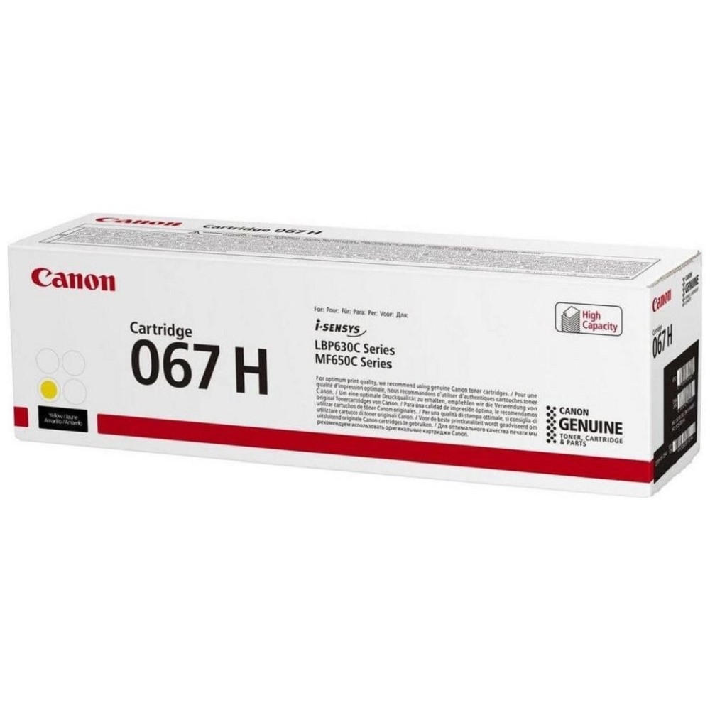 5103C002 - Картридж-тонер CRG 067H Y Toner Cartridge Yellow for MF651Cw/MF655Cdw/MF657Cdw/LBP631Cw/LBP633Cdw