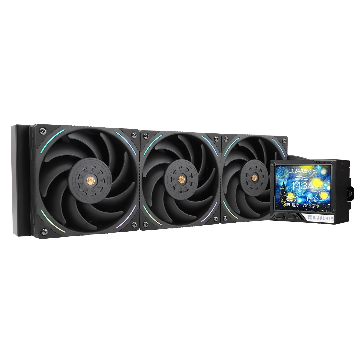 Thermalright Система водяного охлаждения Mjolnir Vision 360 ARGB Black / 3x120mm ARGB PWM Fans / TRMV360AB