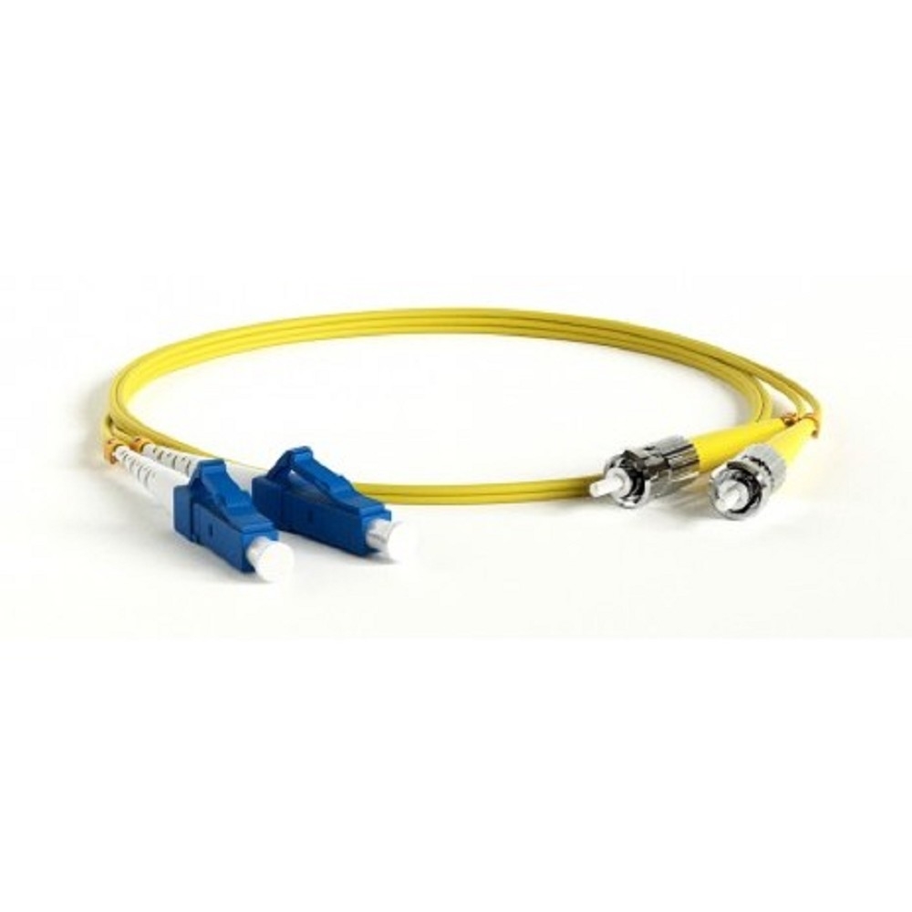 Hyperline FC-D2-9-LC/UR-ST/UR-H-3M-LSZH-YL Патч-корд волоконно-оптический (шнур) SM 9/125 (OS2), LC/UPC-ST/UPC, 2.0 мм, duplex, LSZH, 3 м