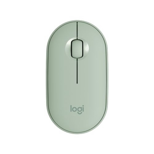 Мышь беспроводная Logitech (910-005720) Wireless Mouse Pebble M350  EUCALYPTUS эвкалиптово-зеленая