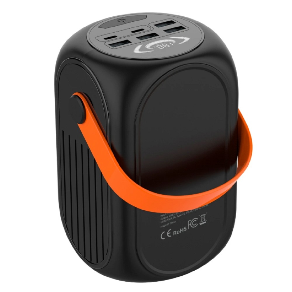 Мобильный аккумулятор Cactus CS-PBFSUD-60000 60000mAh 80W 4.5A USB-A/USB-C черный