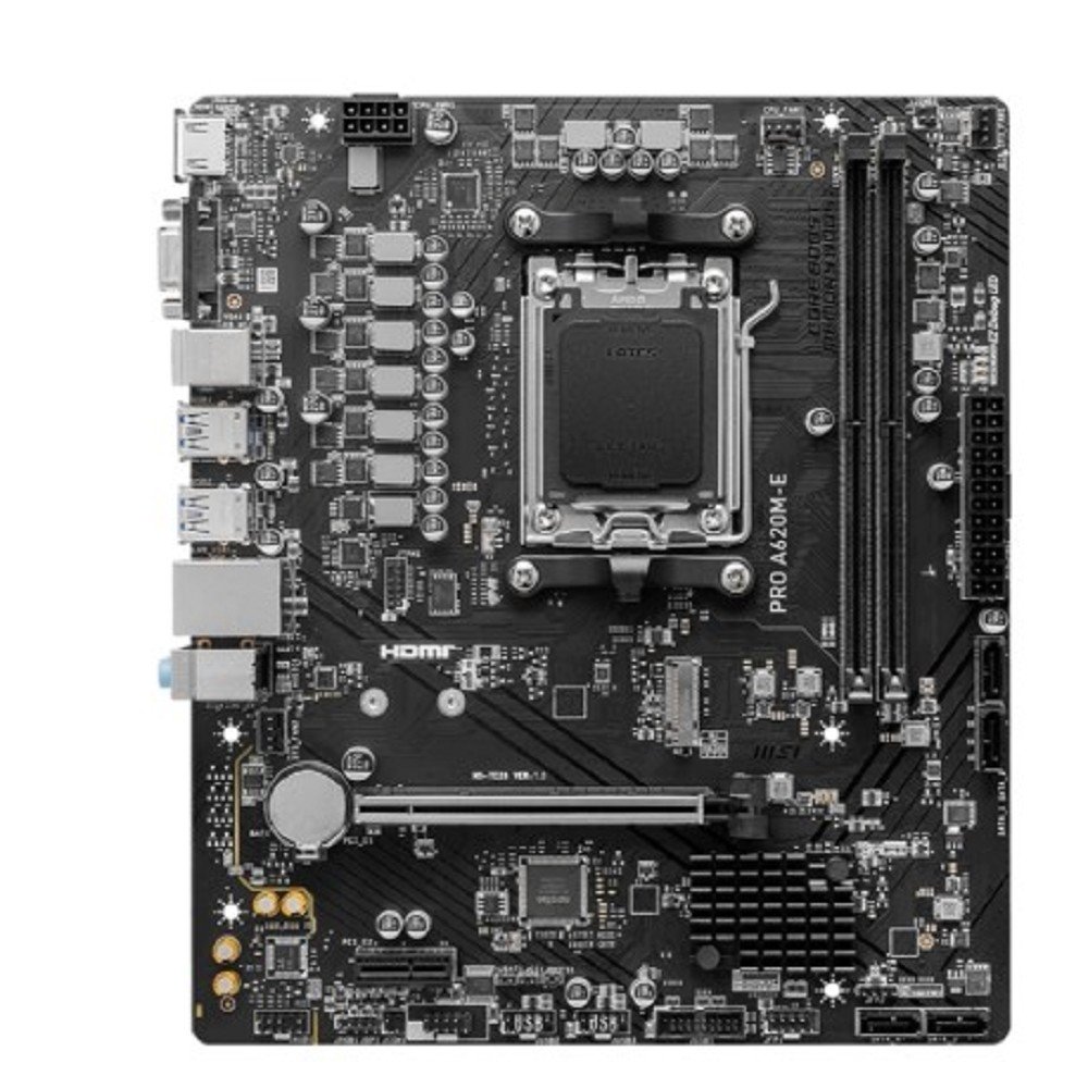 MSI PRO A620M-E, SocketAM5, AMD A620, mATX, Ret