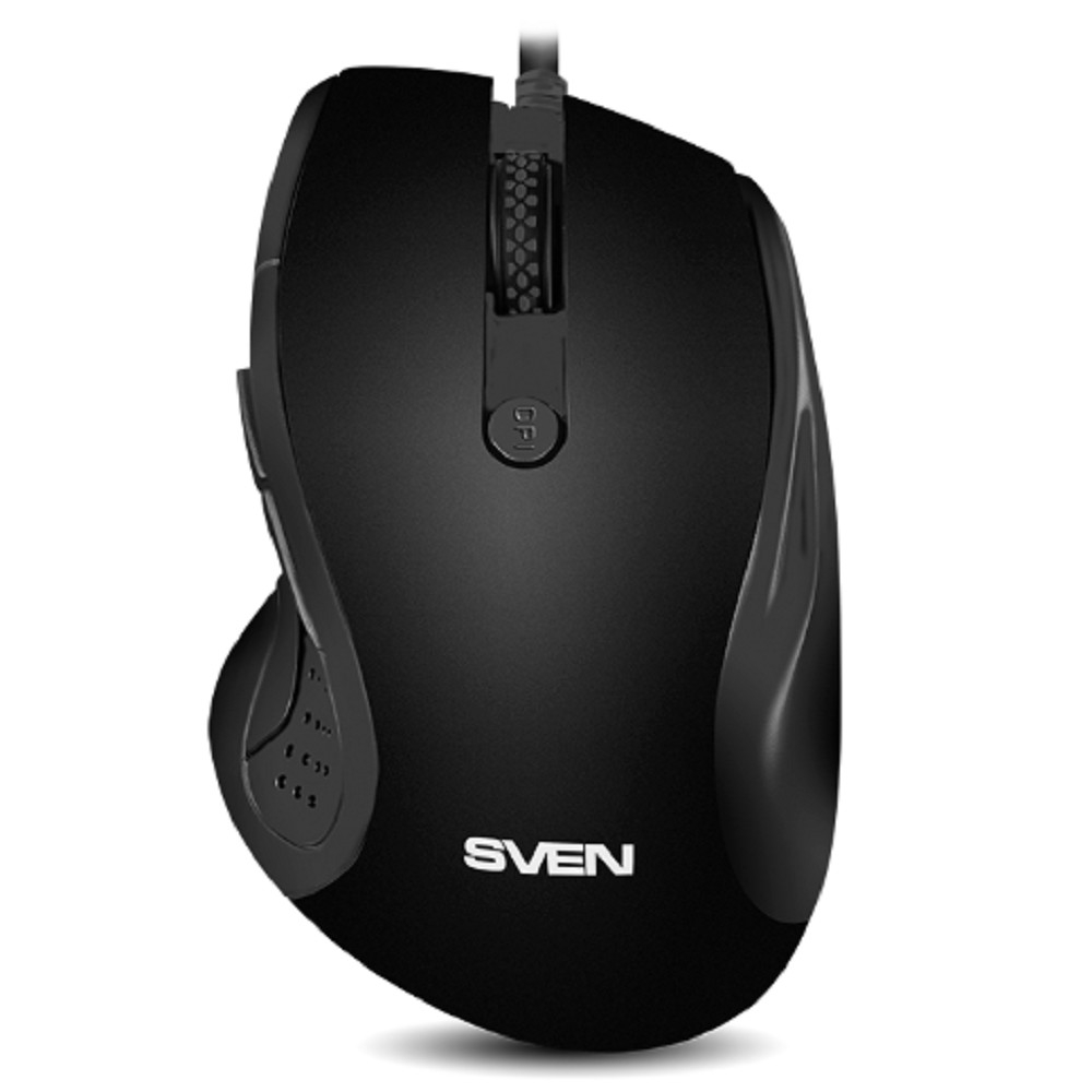 SVEN Мышь проводная RX-113  (5+1кл. 800-2000DPI,  Soft Touch, каб. 1,5м, блист.)