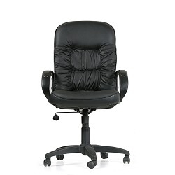 <6025524> Офисное кресло Chairman 416 ЭКО  чёрный матовый (экокожа)