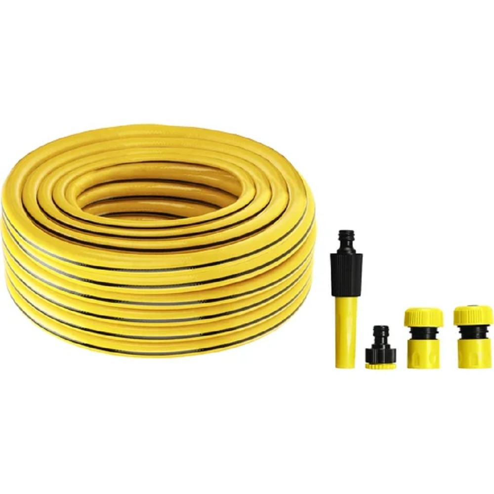 Rexant (62-0229-1-FC) Комплект для полива Профи Плюс (шланг ПВХ 3-слойный армированный 3/4" 25м, коннекторы, адаптер, распылитель)
