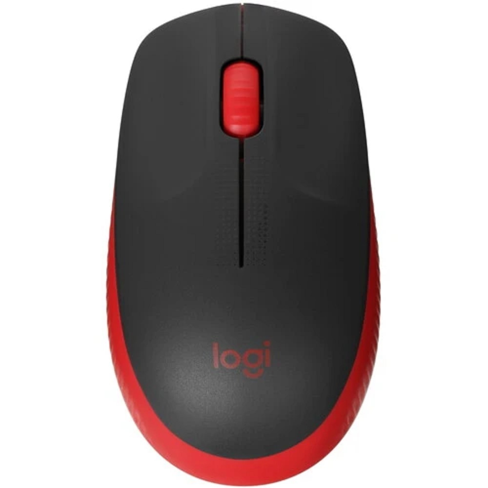 910-005908 Мышь Logitech M190 красный/черный оптическая (1000dpi) беспроводная USB (2but)
