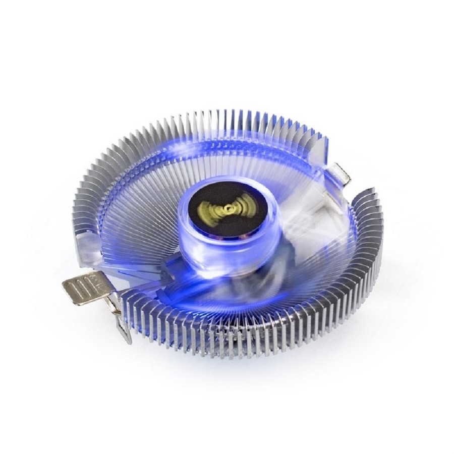 Кулер для процессора Exegate EX286146RUS Кулер Exegate Wizard EE91-BLUE (Al, LGA775/1150/1151/1155/1156/1200/AM2/AM2+/AM3/AM3+/AM4/FM1/FM2/754/939/940, TDP 75W, Fan 90mm, 2200RPM, Hydro bearing, 3pin, 22db, 215г, голубая