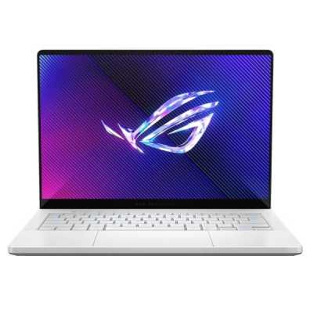 Ноутбук Asus ROG Zephyrus G14 GA403UU-QS080 Ryzen 7 8845HS 16Gb SSD1Tb NVIDIA GeForce RTX4050 6Gb 14" OLED 3K (2880x1800) без ОС white WiFi BT Cam (90NR0HZ2-M003V0)