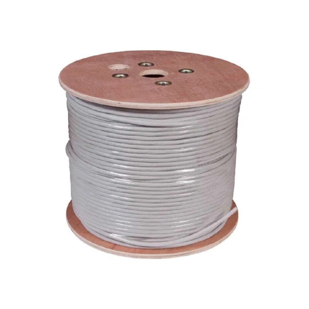 Rexant (01-1011-R) Кабель витая пара U/UTP, CAT 5е, PVC, 10PR, 24AWG, INDOOR, SOLID, серый, 305м, РФ 