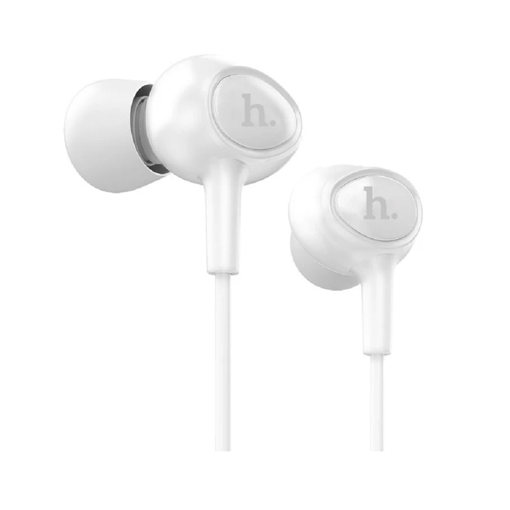 HOCO Проводные наушники-вставки с микрофоном Hoco M3, белые