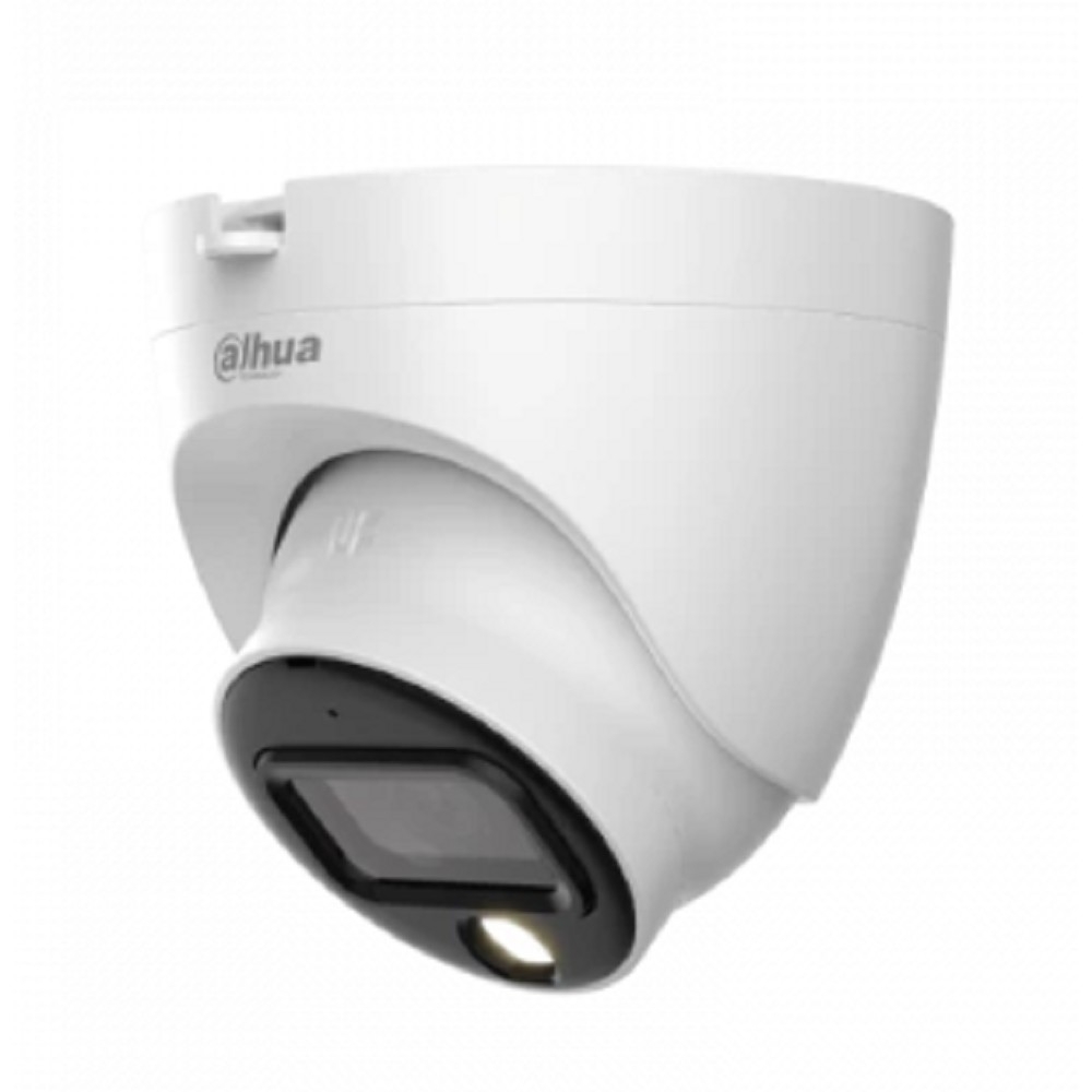 DAHUA DH-HAC-HDW1239TLQP-A-LED-0280B-S2 Уличная турельная HDCVI-видеокамера Full-color Starlight 2Мп, 1/2.8” CMOS, объектив 2.8мм, LED 20м, IP67, корпус: металл, пластик, быстрый монтаж