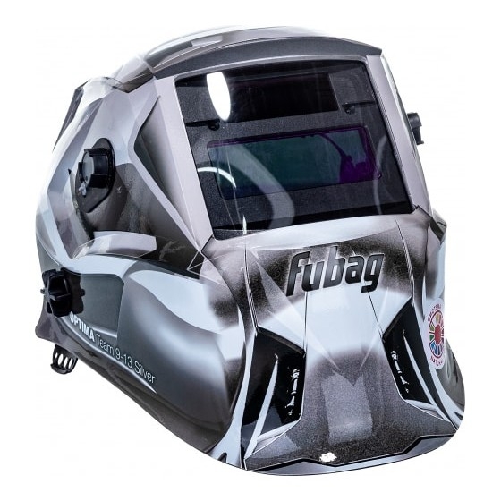 Маска сварщика Fubag IR 9-13C S филь.:хамел. кл.:1/1/1/2 см.экр.95x36мм серебристый (38076)