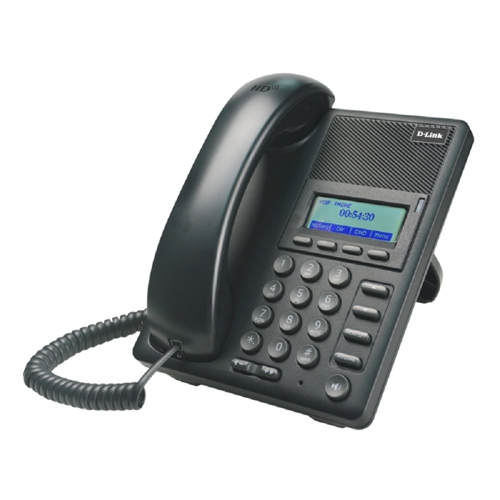 D-Link DPH-120SE/F1B/P IP-телефон, 100Base-TX WAN PoE, 100Base-TX LAN, с адаптером питания в комплекте