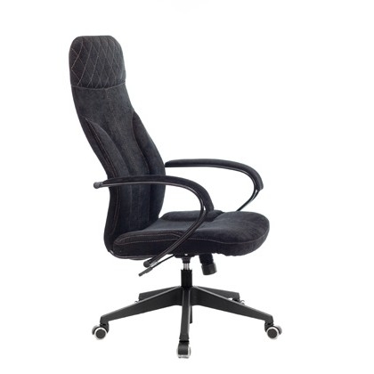 Кресло руководителя Бюрократ CH-608/FABRIC-BLACK черный Light-20 крестовина пластик[1614481]