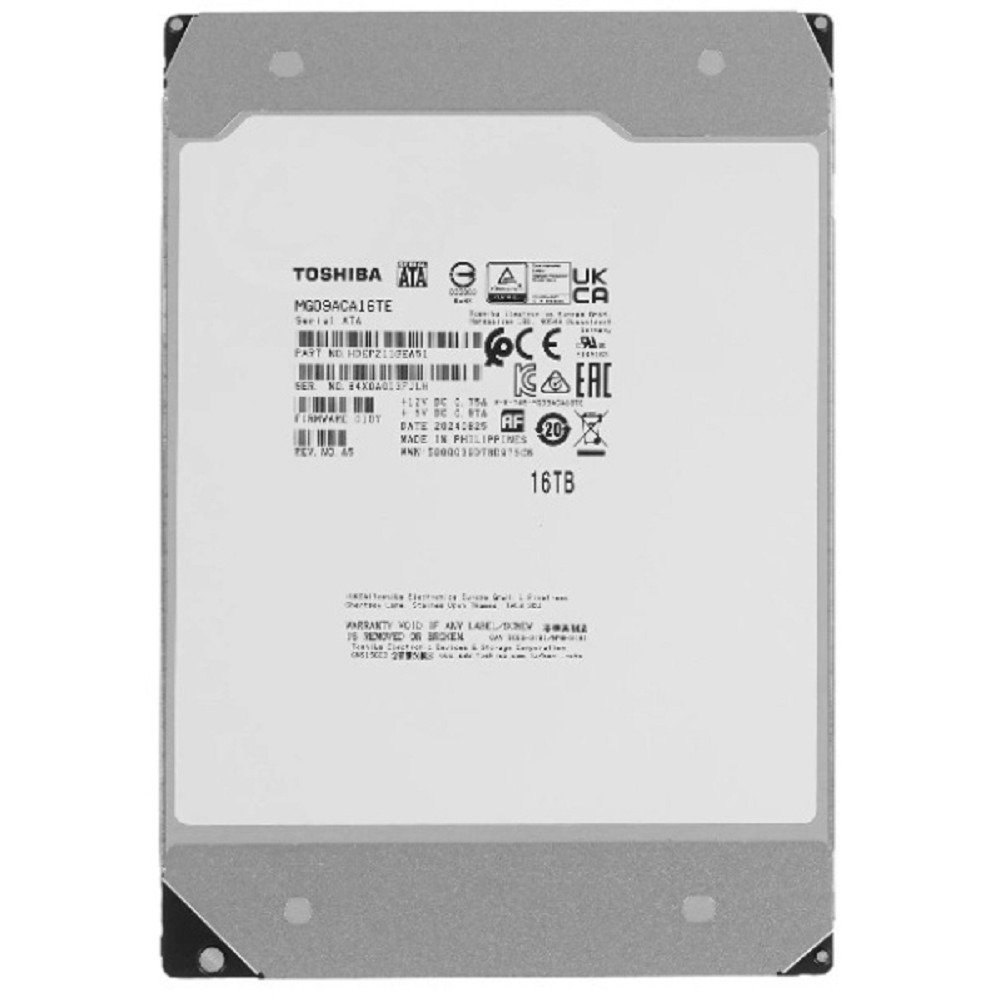 16TB Toshiba SATA-III 16TB MG09ACA16TE Server Enterprise Capacity 512E (7200rpm) 512Mb 3.5"