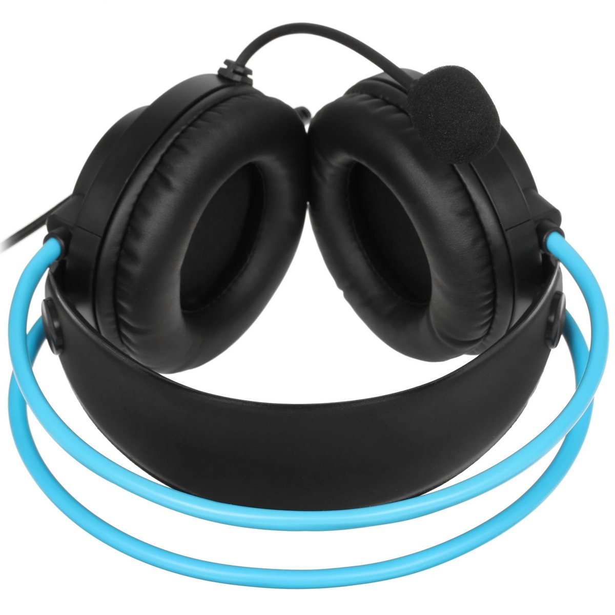 Наушники с микрофоном A4Tech Fstyler FH200U серый/синий 2м накладные USB оголовье (FH200U BLUE)