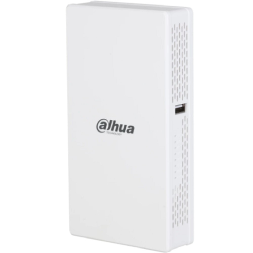 DAHUA DH-EAP6218-W Беспроводная точка доступа (настенная), 1xRJ-45 1Gb (WAN, PoE), 4xRJ45 1Gb (LAN), 2xRJ45 1Gb (Pass Throught), 2.4 ГГц: 574 Мбит/с, 5 ГГц: 1201 Мбит/с