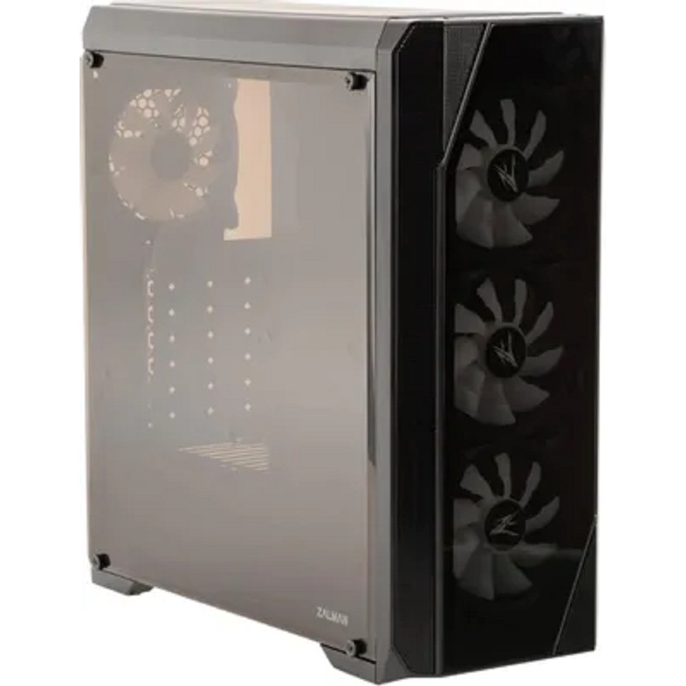 Корпус ZALMAN MidTower N5 TF черный (ATX, без БП, 2xUSB2.0+USB3.0, 4x120mm RGB) (Zalman N5 TF)