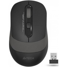 A-4Tech Мышь Fstyler FG10 GREY черный/серый оптическая (2000dpi) беспроводная USB