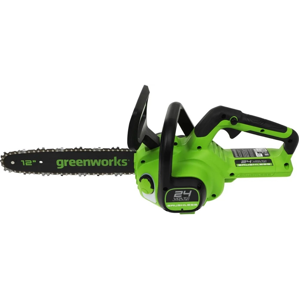 Greenworks GD24CS30 Цепная пила аккумуляторная, 24V, 30см, бесщеточная, без АКБ и ЗУ [2007007]
